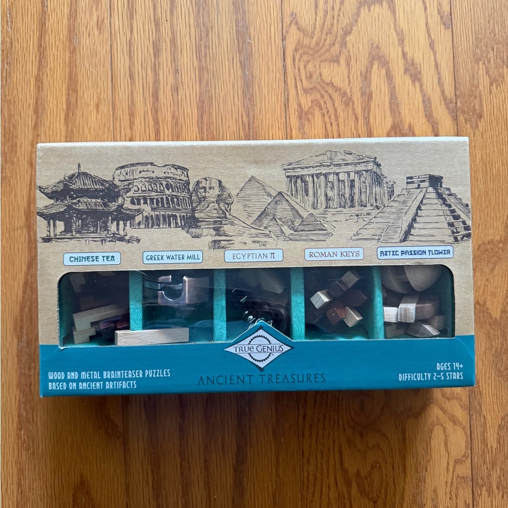 True Genius Ancient Treasures Puzzle Set brand new game night
